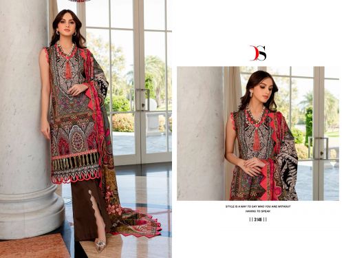 Firdous Queens Court 4 Pakistani Dress Material Catalog